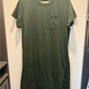 Pact Green T-Shirt Dress